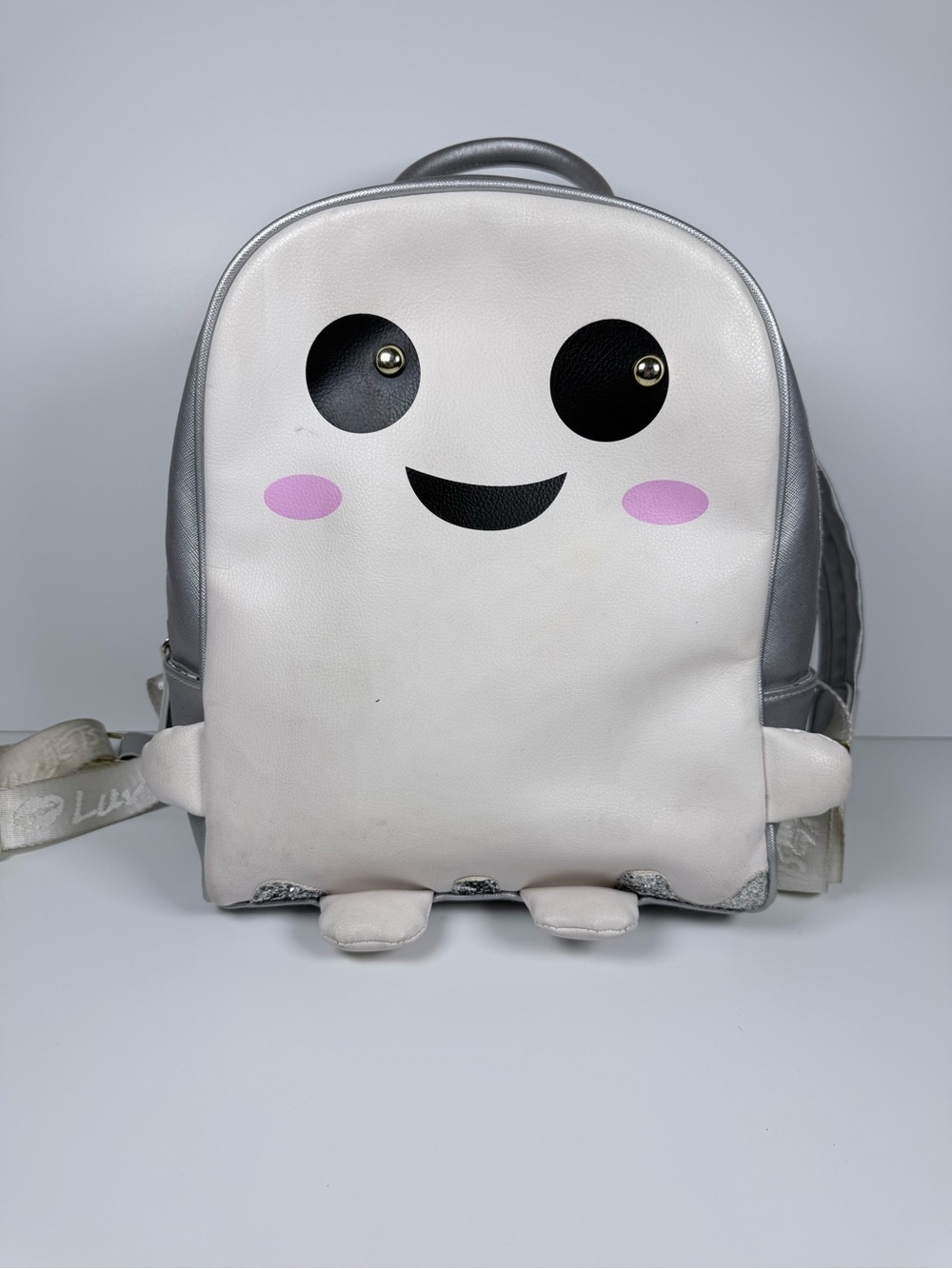 Betsey Johnson Luv Betsey White Ghost Casper Backpack Halloween Rare - Picture 1 of 16